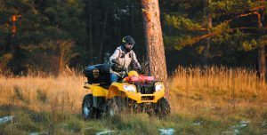 Maneuvering off-road ATV